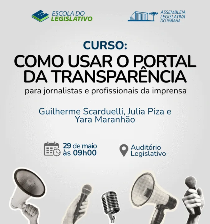 Escola do Legislativo da Assembleia promove curso de “Como usar o Portal da Transparência” para jornalistas e profissionais da imprensa
