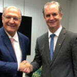 Prefeito Ulisses Maia e vice-presidente eleito, Geraldo Alckmin