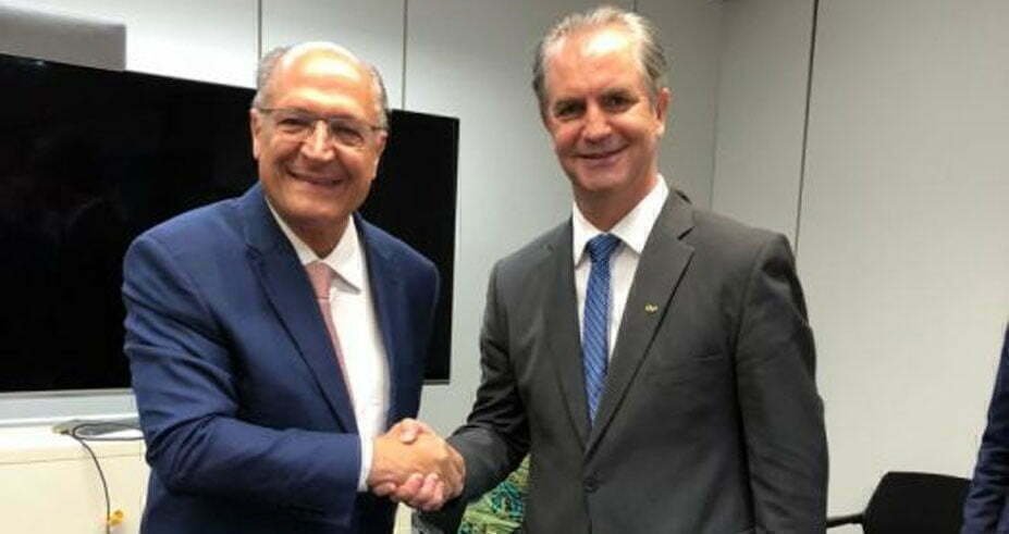Prefeito Ulisses Maia e vice-presidente eleito, Geraldo Alckmin