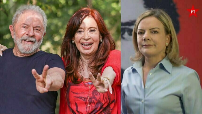 Lula, Cristina Kirchner, Gleisi Hoffmann
