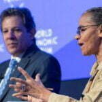 Fernando Haddad e Marina Silva em Davos