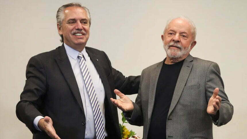 Luiz Inácio Lula da Silva e Alberto Fernández