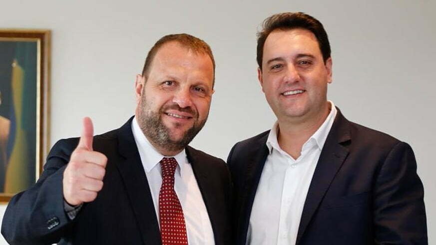 Rogério Helias Carboni e Ratinho Junior