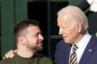 Volodymyr Zelenskiy e Joe Biden