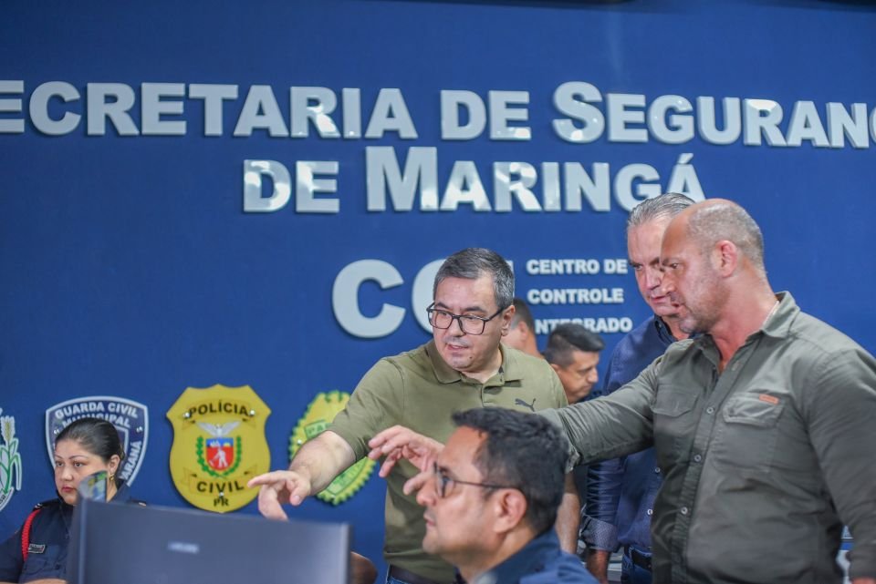 Prefeito Ulisses Maia apresenta central de monitoramento da Guarda Municipal ao secretário estadual de Segurança Pública e solicita integração dos dados