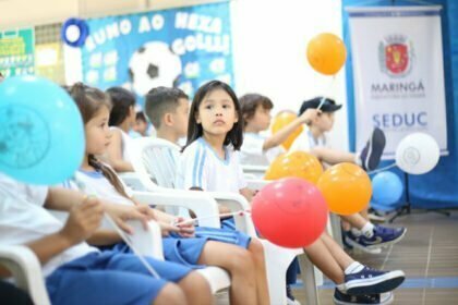 Alunos da rede municipal participam de atividades no Circuito Brasileiro de Vôlei de Praia
