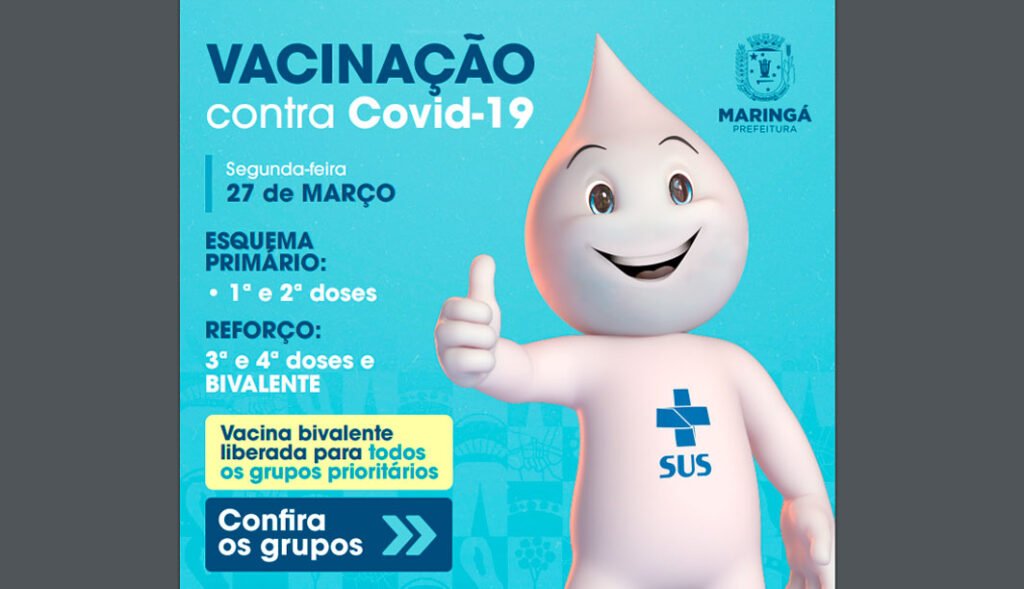 A vacinação contra a Covid-19 segue nesta segunda-feira, 27; Confira o cronograma de vacinação
