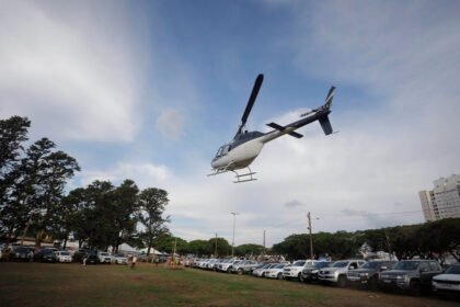 Voos panorâmicos de helicóptero sobre a Expoingá 2023 conferem dose extra de emoção