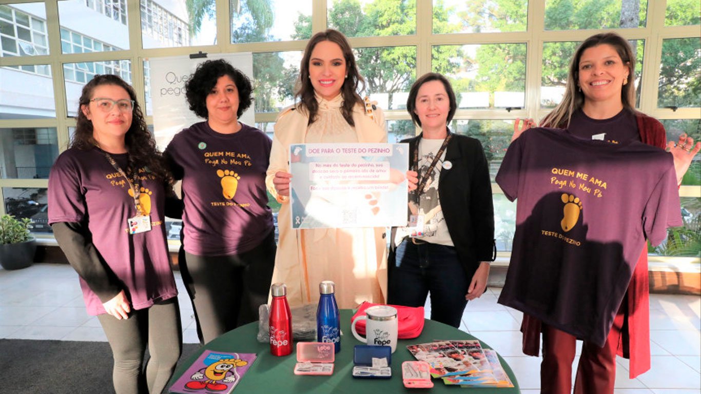 Ação na Assembleia reforça importância do Teste do Pezinho