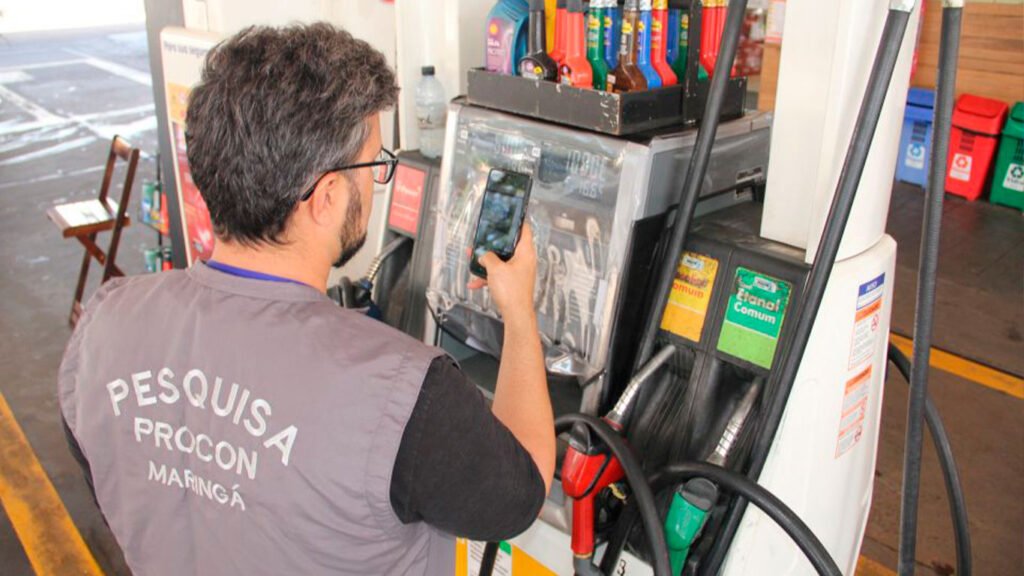 Preço dos combustíveis em Maringá tem diferença de até 29%, aponta Procon