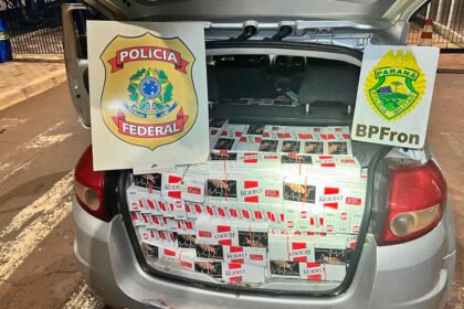 Polícia do Paraná apreende 1,3 mil pacotes de cigarros a 20 km da tríplice fronteira