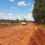 Estrada rural entre Mamborê e Luiziana