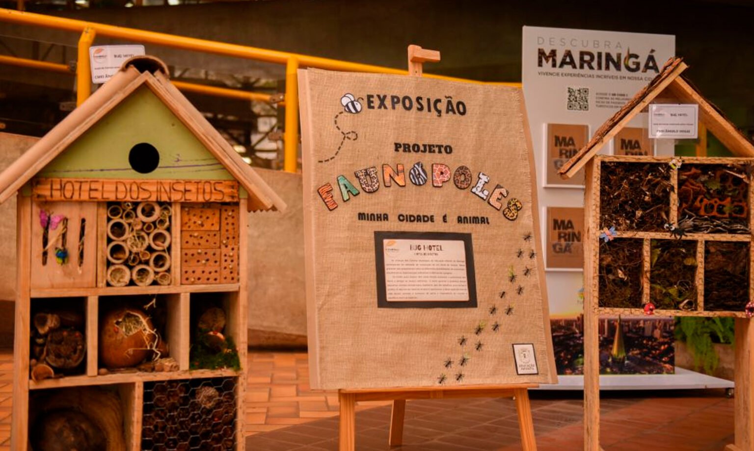 Alunos da rede municipal criam ′hotéis de insetos′ e desenvolvem aprendizado significativo sobre temática animal
