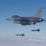 Aviões de guerra caças F-16
