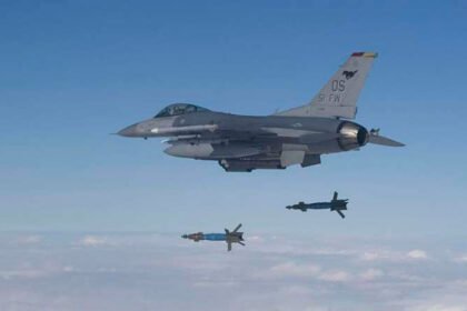 Aviões de guerra caças F-16