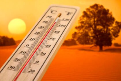 ondas de calor, sol, termômetro, temperaturas