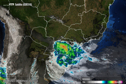 Paraná segue com instabilidade em virtude da formação de um sistema de baixa pressão sobre o Sul do Brasil nesta quarta, 9