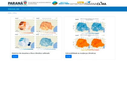 Paraná lança plataforma interativa sobre riscos de grandes eventos climáticos