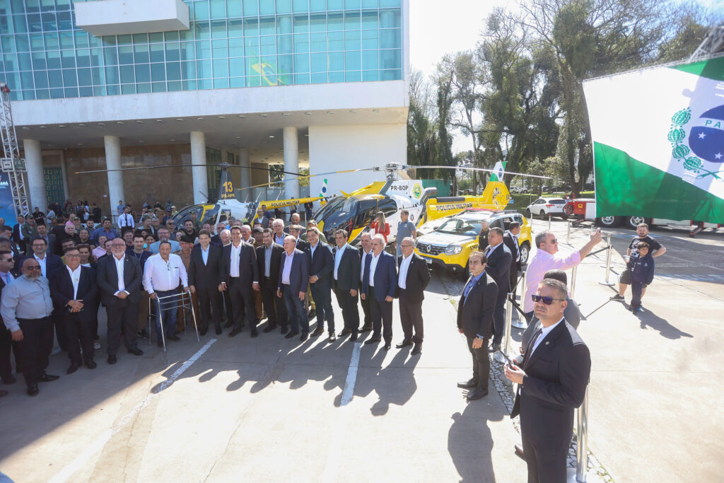 helicópteros superequipados da Polícia Militar do Paraná