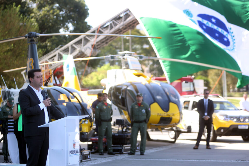 helicópteros superequipados da Polícia Militar do Paraná