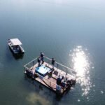 Captação flutuante da Sanepar reforça abastecimento em Saudade do Iguaçu