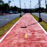 Nova ciclovia da Avenida Mário Clapier Urbinati, no Jardim Universitário