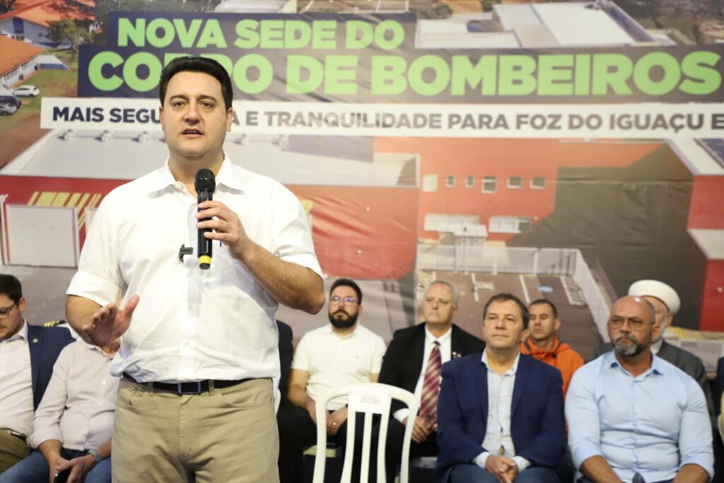 Ratinho Junior inaugura nova sede do Corpo de Bombeiros de Foz do Iguaçu, a maior do Estado