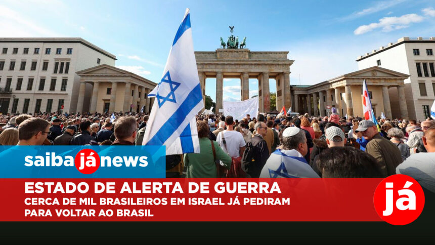 Estado de alerta de guerra | Cerca de mil brasileiros em Israel já pediram para voltar ao Brasil