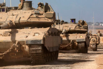 Tanques de guerra do exército israelense