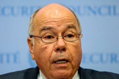 Ministro das Relações Exteriores do Brasil, Mauro Vieira, na reunião do Conselho de Segurança da Organização das Nações Unidas (ONU) realizada em Nova York, nos Estados Unidos.