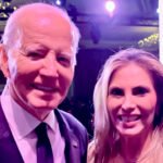 Presidente do USA Joe Biden e Cida Borghetti, ex-governadora do Paraná e presidente da Sociedade Giuseppe Garibaldi no encontro anual de ítalo-americanos em Washington