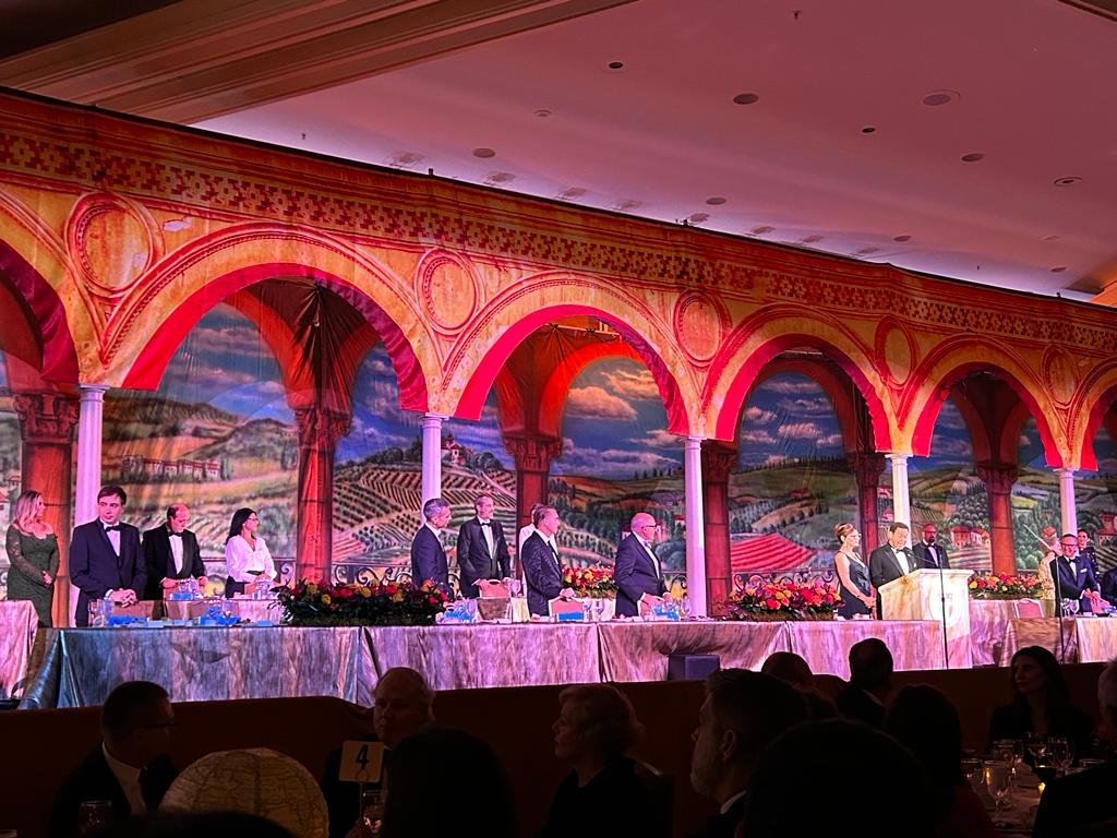 Cida e Biden no encontro anual de ítalo-americanos em Washington