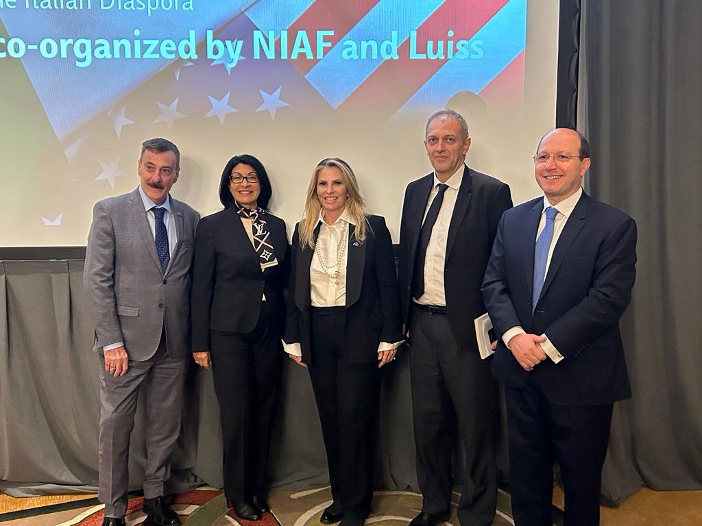 Cida e Biden no encontro anual de ítalo-americanos em Washington