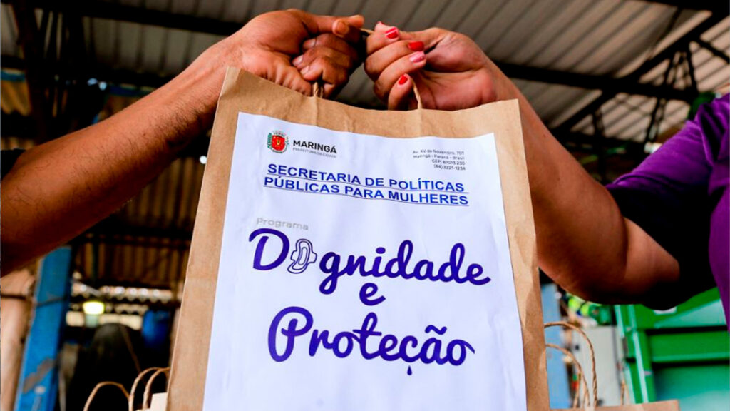distribuição gratuita de absorventes para pessoas de baixa renda ou em situação de vulnerabilidade social