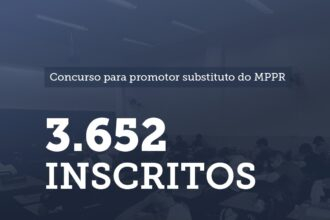 Ministério Público do Paraná disponibiliza lista com os 3.652 candidatos inscritos no concurso público