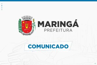 Comunicado da prefeitura de Maringá
