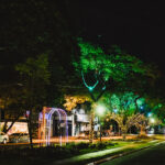 Iluminação de Natal, centro de Maringá rumo a Praça da Catedral