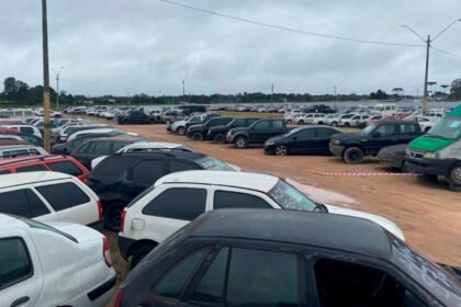 Leilão com mais de 200 veículos recuperáveis
