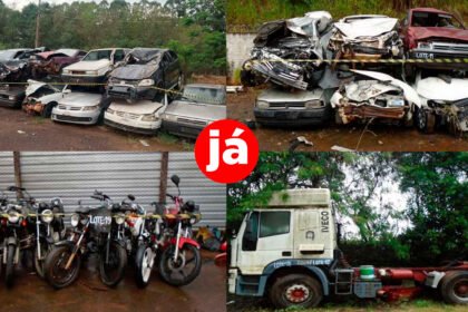 DER/PR vai leiloar 772 sucatas de veículos recolhidas em rodovias estaduais