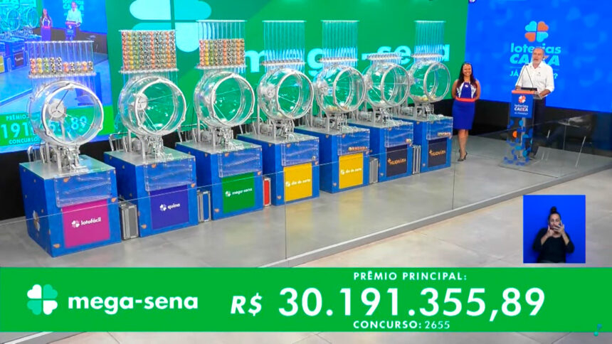 Mega-Sena do concurso 2655