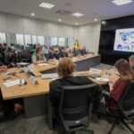 Reunião de emergência na sala de situação da sede do Ibama em Brasília, com representantes do Governo Federal e do estado de Mato Grosso. Foto Gil FerreiraAscom-SRI