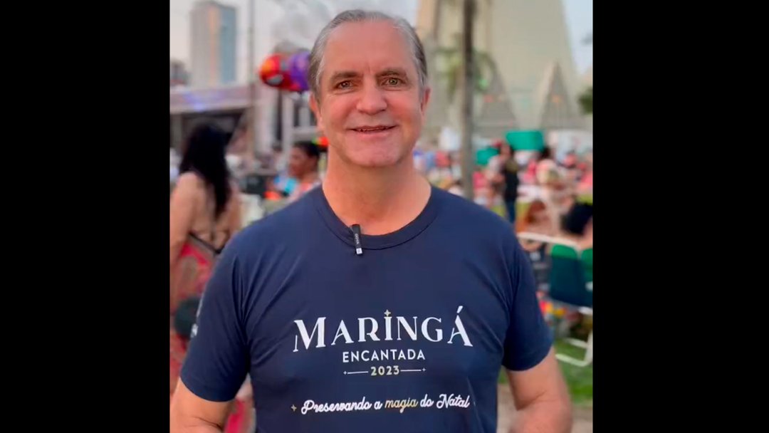 Prefeito convida população para abertura da Maringá Encantada