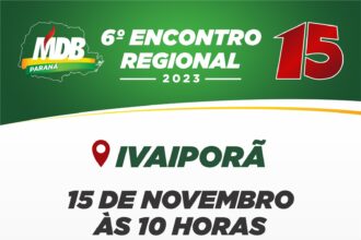 MDB realiza encontro regional em Ivaiporã nesta quarta, 15