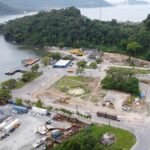 Avança a instalação de canteiros da obra da ponte Guaratuba-Matinhos
