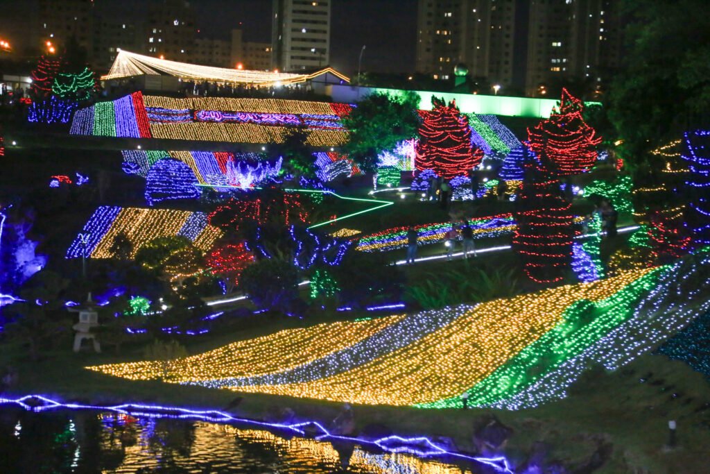 Parque do Japão durante a Maringá Encantada