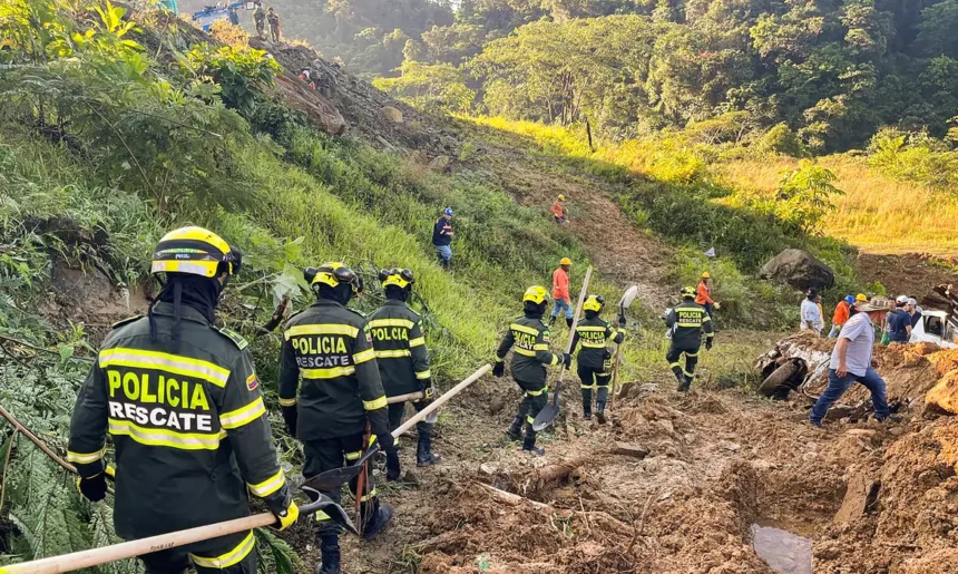 Deslizamento de terra deixa 23 mortos no Noroeste da Colômbia