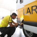 Vistoria semestral de veículos do transporte escolar