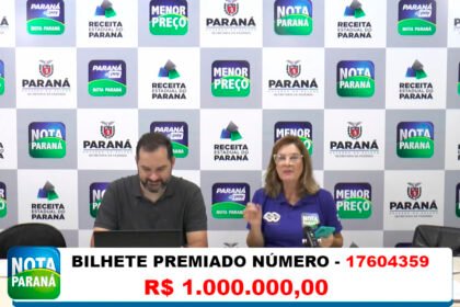 Novo milionário do Nota Paraná é de Maringá