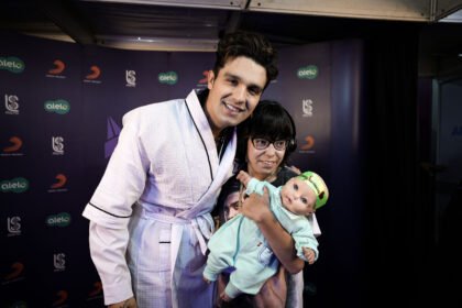 Luan Santana com fã especial