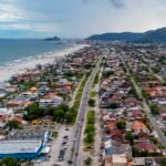 Drone praia de Matinhos